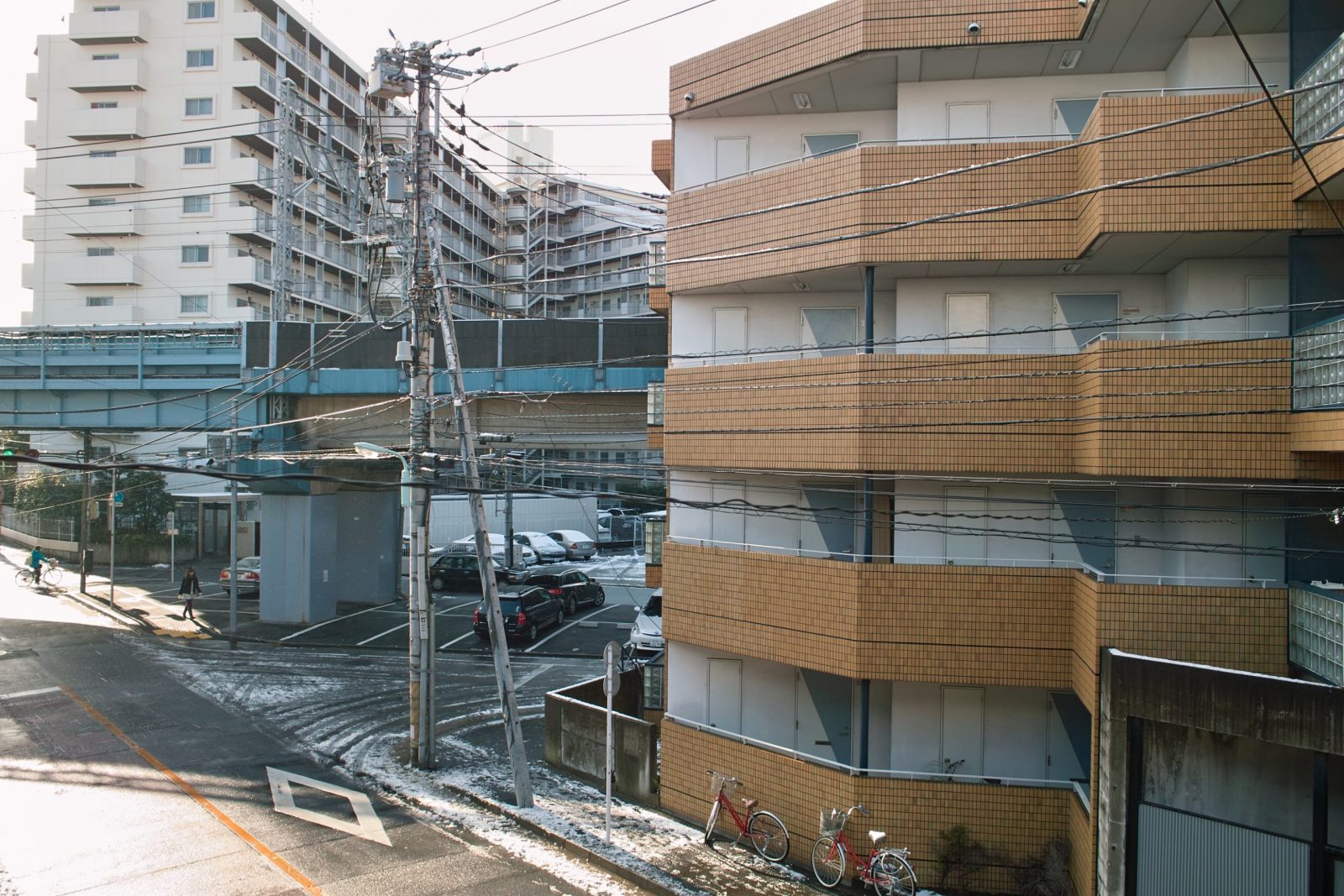 Il a neige sur Tokyo