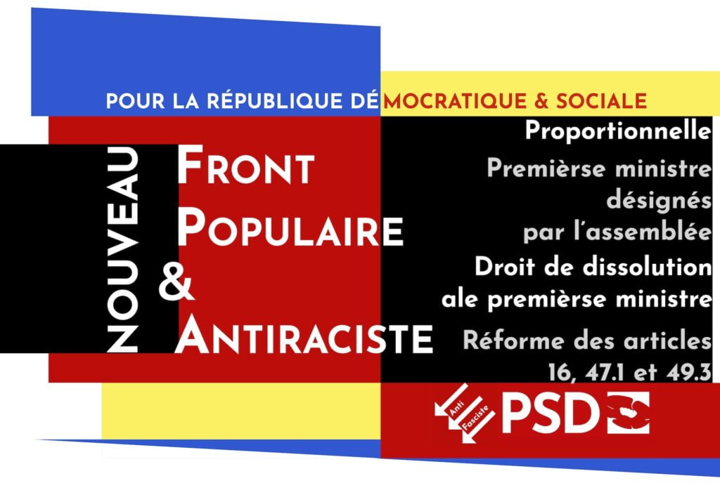 Nouveau Front Populaire, pour un gouvernement de transition démocratique minoritaire à durée limitée contre la grande coalition